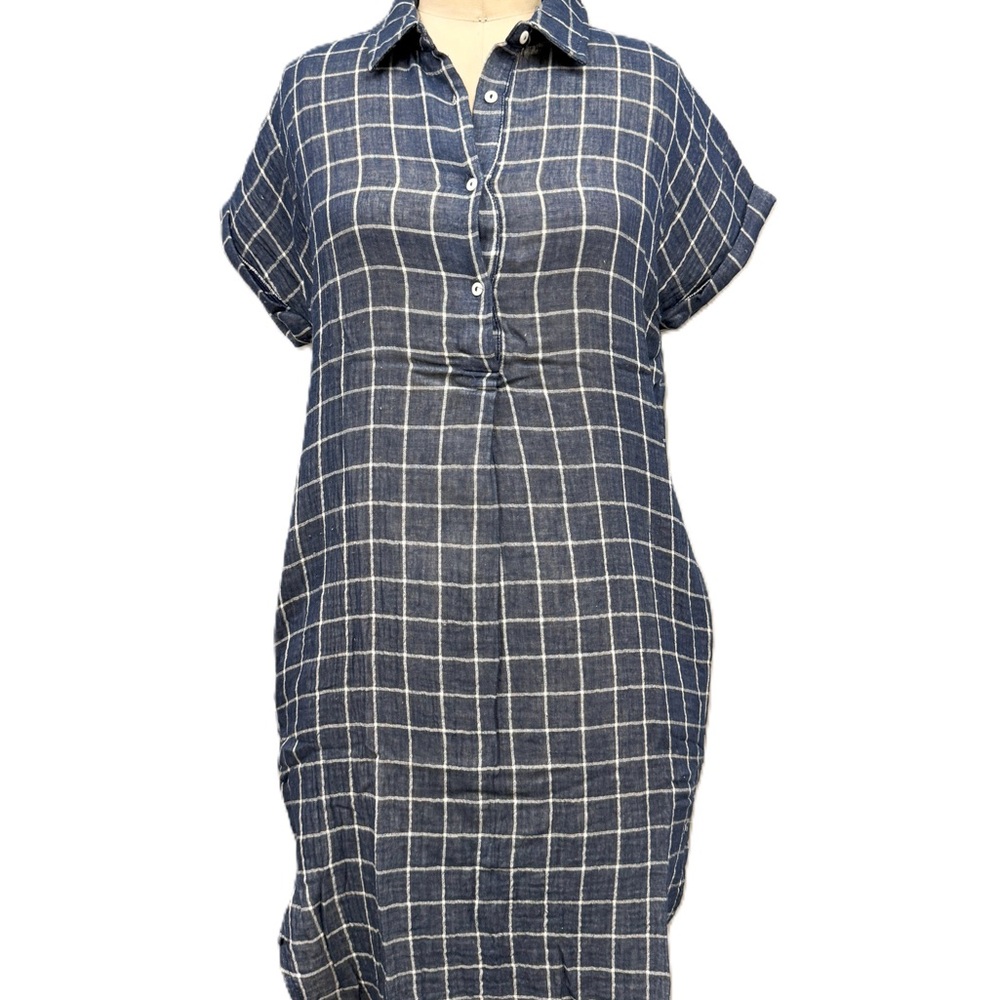 Paparazzi Blue Polo Collar Midi Dress